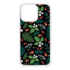 Pattern Forest Leaf Fruits Flowers Motif Iphone 13 Pro Tpu Uv Print Case