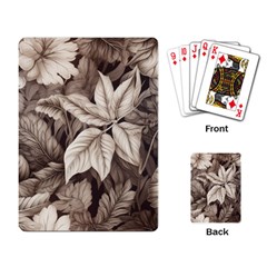 Plant Leaves Pattern Playing Cards Single Design (rectangle)