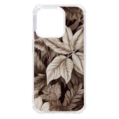 Plant Leaves Pattern Iphone 14 Pro Tpu Uv Print Case by Amaryn4rt