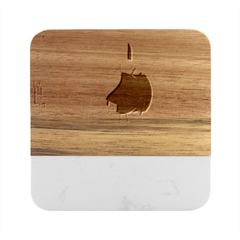 Washing Machines Home Electronic Marble Wood Coaster (square)