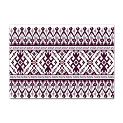 Illustration Ukrainian Folk Seamless Pattern Ornament Sticker A4 (10 Pack) by pakminggu