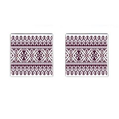 Illustration Ukrainian Folk Seamless Pattern Ornament Cufflinks (square) by pakminggu