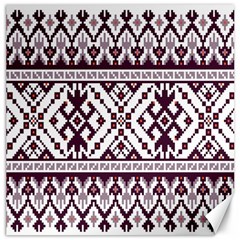 Illustration Ukrainian Folk Seamless Pattern Ornament Canvas 12  X 12  by pakminggu