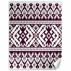 Illustration Ukrainian Folk Seamless Pattern Ornament Canvas 18  X 24  by pakminggu