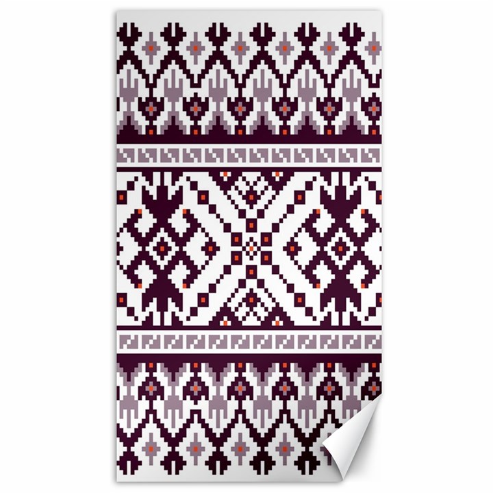 Illustration Ukrainian Folk Seamless Pattern Ornament Canvas 40  x 72 