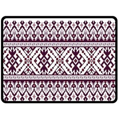 Illustration Ukrainian Folk Seamless Pattern Ornament Fleece Blanket (large) by pakminggu