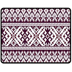 Illustration Ukrainian Folk Seamless Pattern Ornament Fleece Blanket (medium) by pakminggu