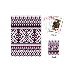 Illustration Ukrainian Folk Seamless Pattern Ornament Playing Cards Single Design (mini) by pakminggu