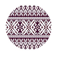 Illustration Ukrainian Folk Seamless Pattern Ornament Mini Round Pill Box by pakminggu