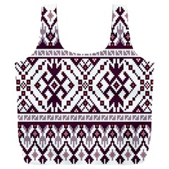 Illustration Ukrainian Folk Seamless Pattern Ornament Full Print Recycle Bag (xxl) by pakminggu