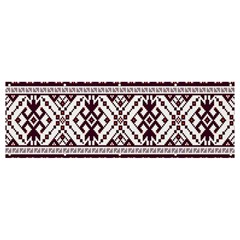 Illustration Ukrainian Folk Seamless Pattern Ornament Banner And Sign 12  X 4  by pakminggu