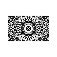 Circular Concentric Radial Symmetry Abstract Sticker (rectangular) by pakminggu