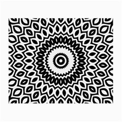 Circular Concentric Radial Symmetry Abstract Small Glasses Cloth (2 Sides) by pakminggu