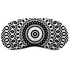 Circular Concentric Radial Symmetry Abstract Sleep Mask by pakminggu