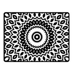 Circular Concentric Radial Symmetry Abstract Fleece Blanket (small) by pakminggu