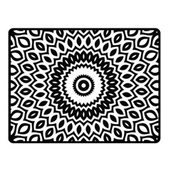 Circular Concentric Radial Symmetry Abstract Two Sides Fleece Blanket (small) by pakminggu