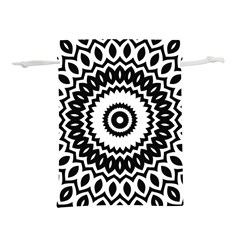 Circular Concentric Radial Symmetry Abstract Lightweight Drawstring Pouch (l) by pakminggu