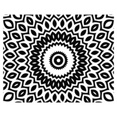 Circular Concentric Radial Symmetry Abstract Premium Plush Fleece Blanket (medium) by pakminggu