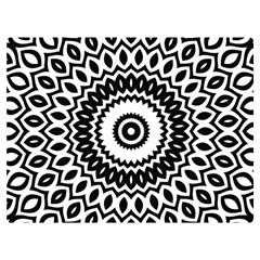 Circular Concentric Radial Symmetry Abstract Two Sides Premium Plush Fleece Blanket (extra Small) by pakminggu