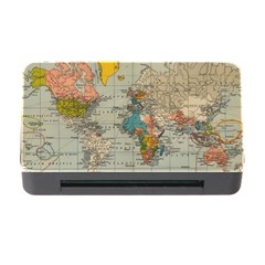 Vintage World Map Memory Card Reader With Cf