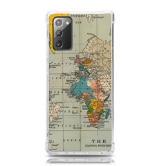 Vintage World Map Samsung Galaxy Note 20 Tpu Uv Case by pakminggu