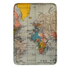 Vintage World Map Rectangular Glass Fridge Magnet (4 Pack)