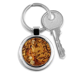 Bees Nature Animals Honeycomb Key Chain (round) by pakminggu