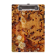 Bees Nature Animals Honeycomb A5 Acrylic Clipboard by pakminggu