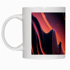 Fire Flame Burn Hot Heat Light Burning Orange White Mug by pakminggu