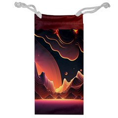 Fire Flame Burn Hot Heat Light Burning Orange Jewelry Bag by pakminggu