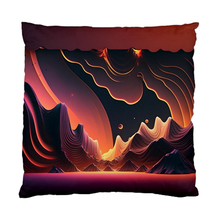 Fire Flame Burn Hot Heat Light Burning Orange Standard Cushion Case (One Side)