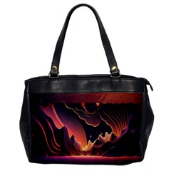 Fire Flame Burn Hot Heat Light Burning Orange Oversize Office Handbag by pakminggu