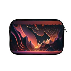 Fire Flame Burn Hot Heat Light Burning Orange Apple Macbook Pro 13  Zipper Case by pakminggu