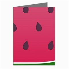 Watermelon Fruit Summer Red Fresh Food Healthy Greeting Cards (pkg Of 8) by pakminggu