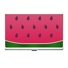 Watermelon Fruit Summer Red Fresh Food Healthy Business Card Holder by pakminggu