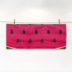 Watermelon Fruit Summer Red Fresh Food Healthy Hand Towel by pakminggu