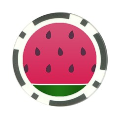 Watermelon Fruit Summer Red Fresh Food Healthy Poker Chip Card Guard (10 Pack) by pakminggu