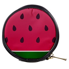 Watermelon Fruit Summer Red Fresh Food Healthy Mini Makeup Bag by pakminggu