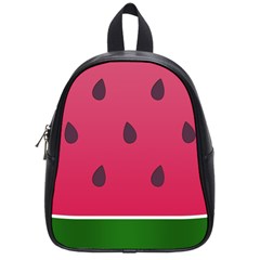 Watermelon Fruit Summer Red Fresh Food Healthy School Bag (small) by pakminggu