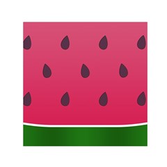 Watermelon Fruit Summer Red Fresh Food Healthy Square Satin Scarf (30  X 30 ) by pakminggu