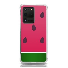 Watermelon Fruit Summer Red Fresh Food Healthy Samsung Galaxy S20 Ultra 6 9 Inch Tpu Uv Case by pakminggu