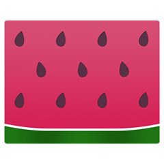 Watermelon Fruit Summer Red Fresh Food Healthy Premium Plush Fleece Blanket (medium) by pakminggu