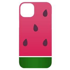 Watermelon Fruit Summer Red Fresh Food Healthy Iphone 14 Plus Black Uv Print Case by pakminggu