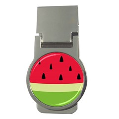 Watermelon Fruit Food Healthy Vitamins Nutrition Money Clips (round)  by pakminggu