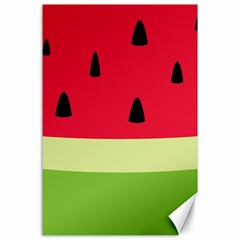 Watermelon Fruit Food Healthy Vitamins Nutrition Canvas 24  X 36  by pakminggu