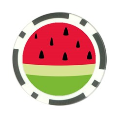 Watermelon Fruit Food Healthy Vitamins Nutrition Poker Chip Card Guard (10 Pack) by pakminggu