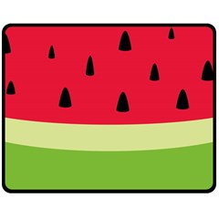 Watermelon Fruit Food Healthy Vitamins Nutrition Fleece Blanket (medium) by pakminggu