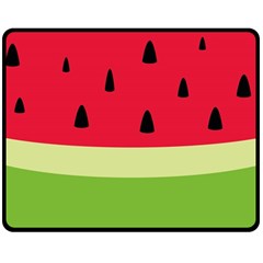 Watermelon Fruit Food Healthy Vitamins Nutrition Two Sides Fleece Blanket (medium) by pakminggu