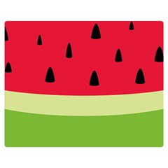 Watermelon Fruit Food Healthy Vitamins Nutrition Two Sides Premium Plush Fleece Blanket (medium) by pakminggu