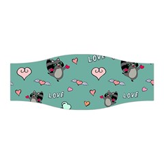 Raccoon Texture Seamless Scrapbooking Hearts Stretchable Headband by pakminggu